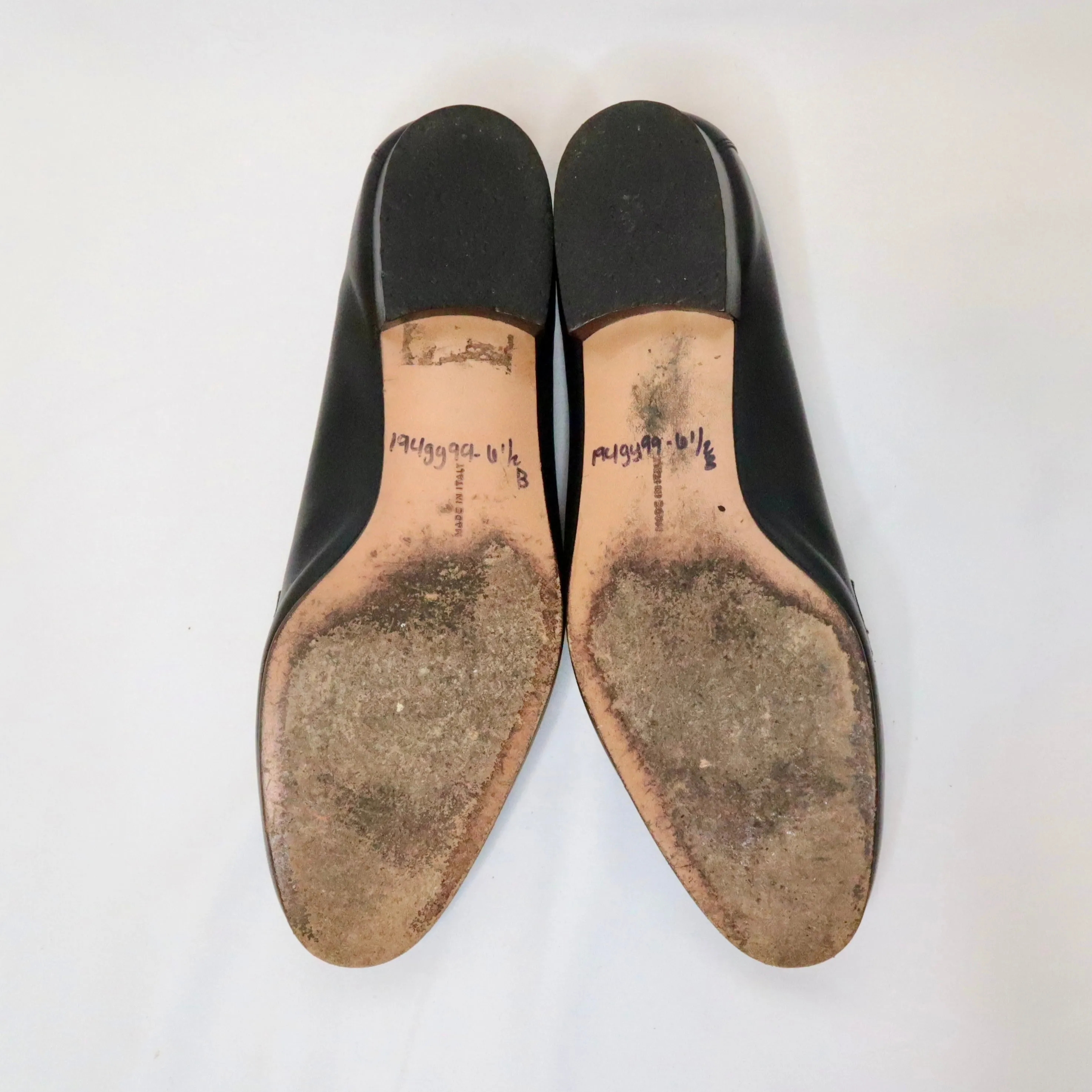 90s SALVATORE FERRAGAMO Black Loafers (6.5)