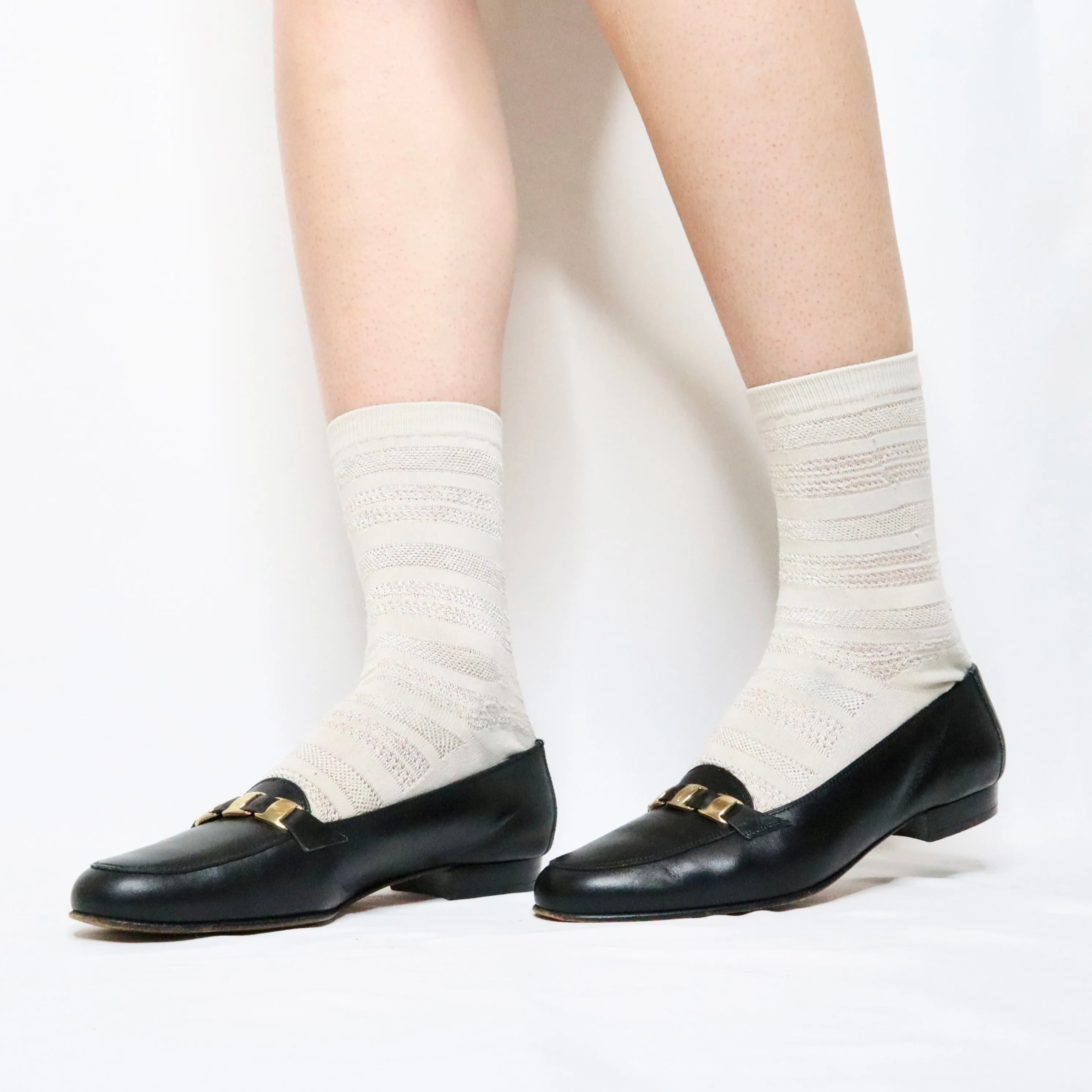 90s SALVATORE FERRAGAMO Black Loafers (6.5)