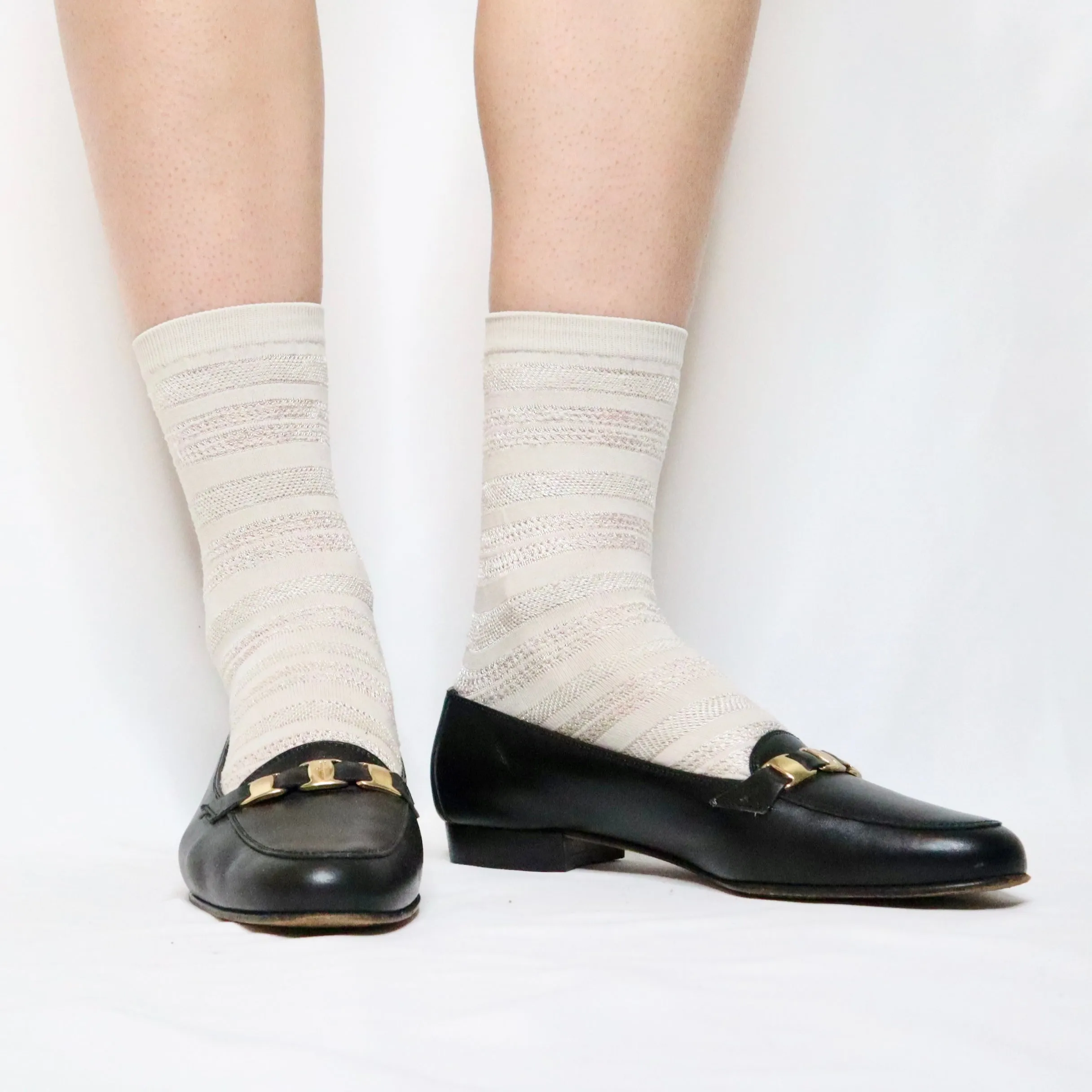 90s SALVATORE FERRAGAMO Black Loafers (6.5)