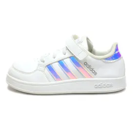 Adidas Breaknet Sneakers Leather White Colour For Kids