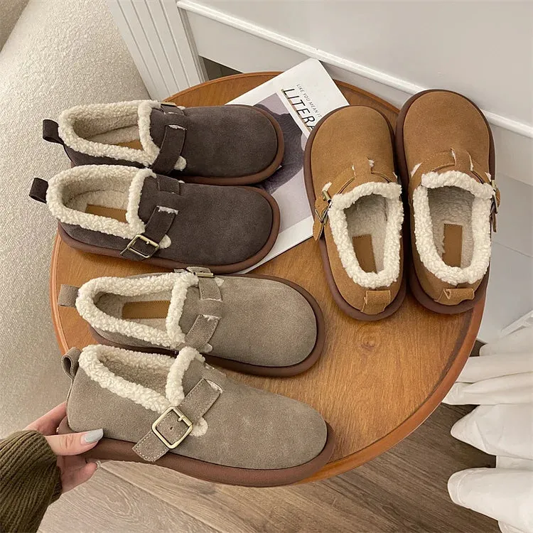 ALBERTA™ PLUSH ROUND TOE SLIP-ON ORTHOPEDIC SHOES