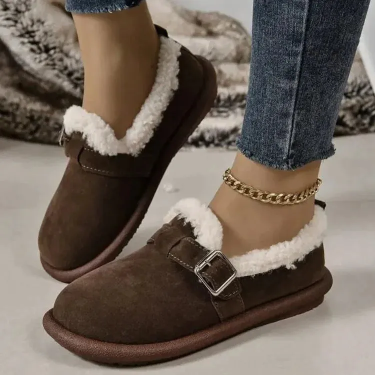 ALBERTA™ PLUSH ROUND TOE SLIP-ON ORTHOPEDIC SHOES