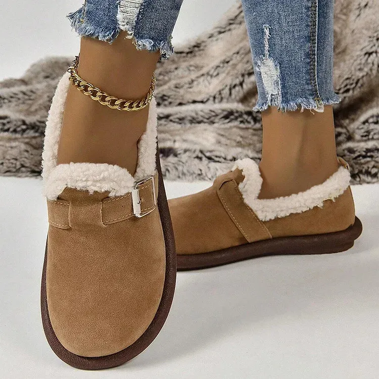 ALBERTA™ PLUSH ROUND TOE SLIP-ON ORTHOPEDIC SHOES