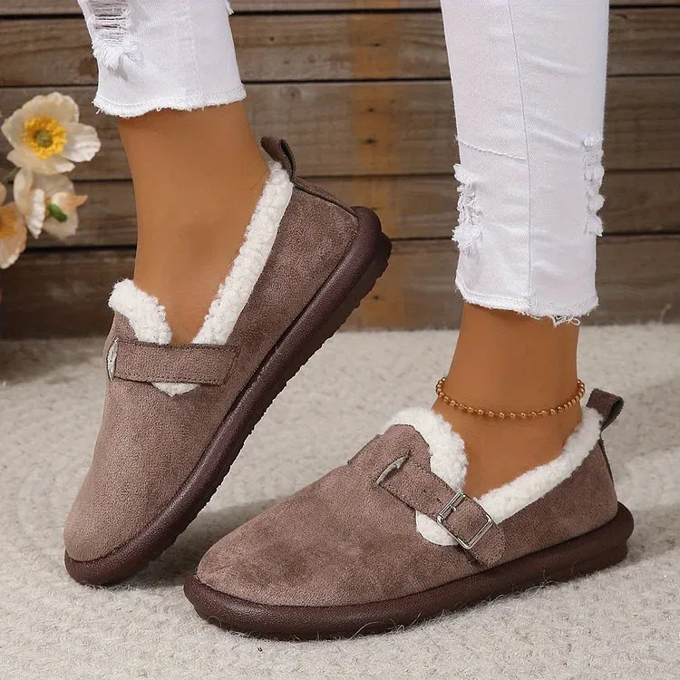ALBERTA™ PLUSH ROUND TOE SLIP-ON ORTHOPEDIC SHOES
