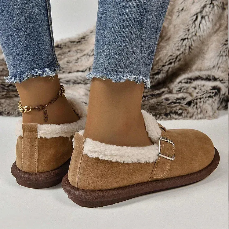 ALBERTA™ PLUSH ROUND TOE SLIP-ON ORTHOPEDIC SHOES