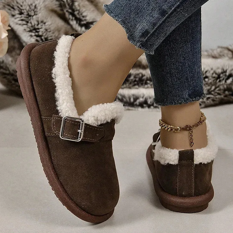 ALBERTA™ PLUSH ROUND TOE SLIP-ON ORTHOPEDIC SHOES