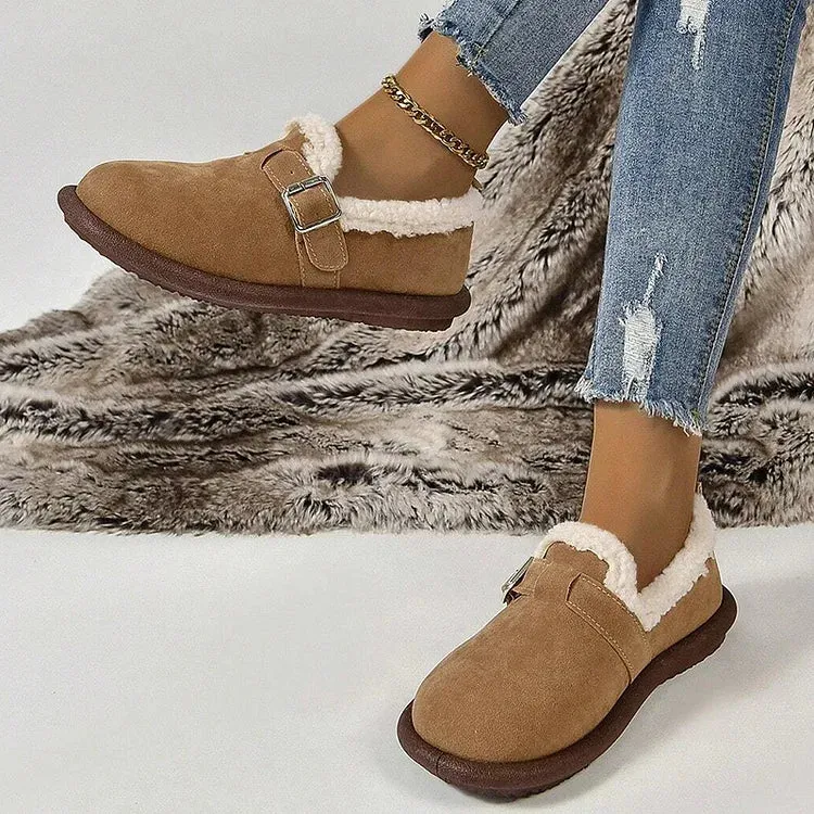 ALBERTA™ PLUSH ROUND TOE SLIP-ON ORTHOPEDIC SHOES