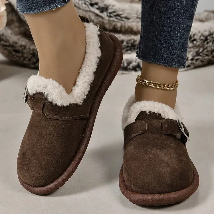 ALBERTA™ PLUSH ROUND TOE SLIP-ON ORTHOPEDIC SHOES