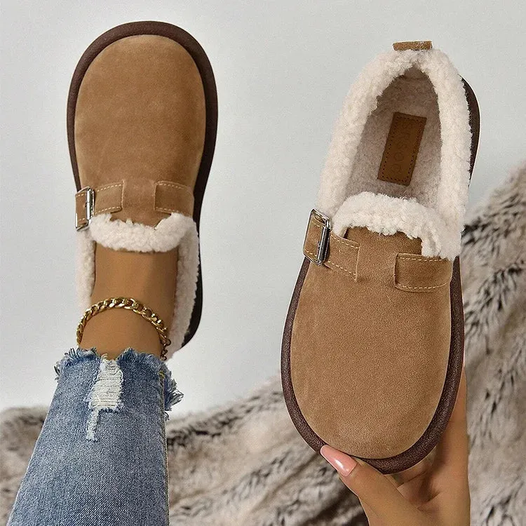 ALBERTA™ PLUSH ROUND TOE SLIP-ON ORTHOPEDIC SHOES