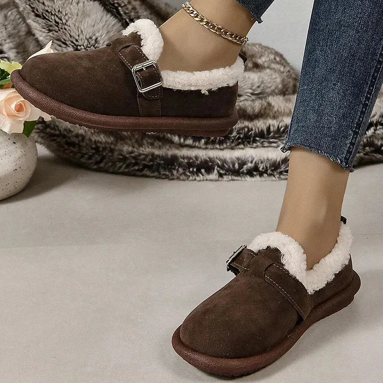 ALBERTA™ PLUSH ROUND TOE SLIP-ON ORTHOPEDIC SHOES