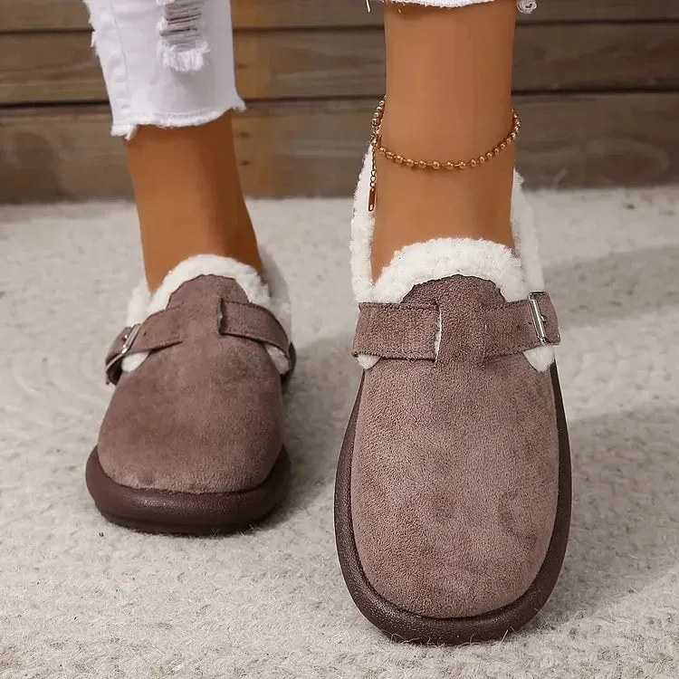 ALBERTA™ PLUSH ROUND TOE SLIP-ON ORTHOPEDIC SHOES