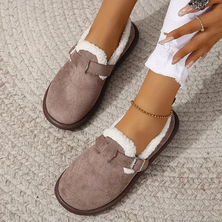 ALBERTA™ PLUSH ROUND TOE SLIP-ON ORTHOPEDIC SHOES