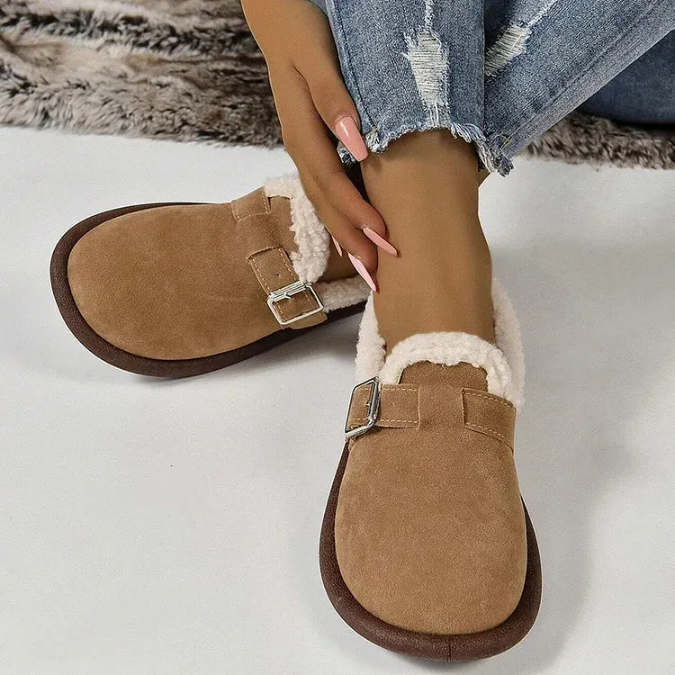 ALBERTA™ PLUSH ROUND TOE SLIP-ON ORTHOPEDIC SHOES