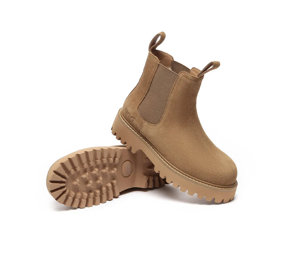 AUSTRALIAN SHEPHERD® UGG Boots Chelsea Block Heel Chana