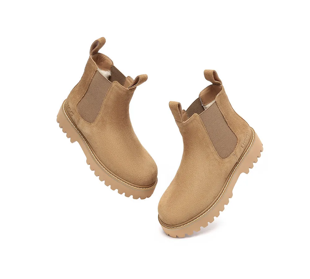 AUSTRALIAN SHEPHERD® UGG Boots Chelsea Block Heel Chana