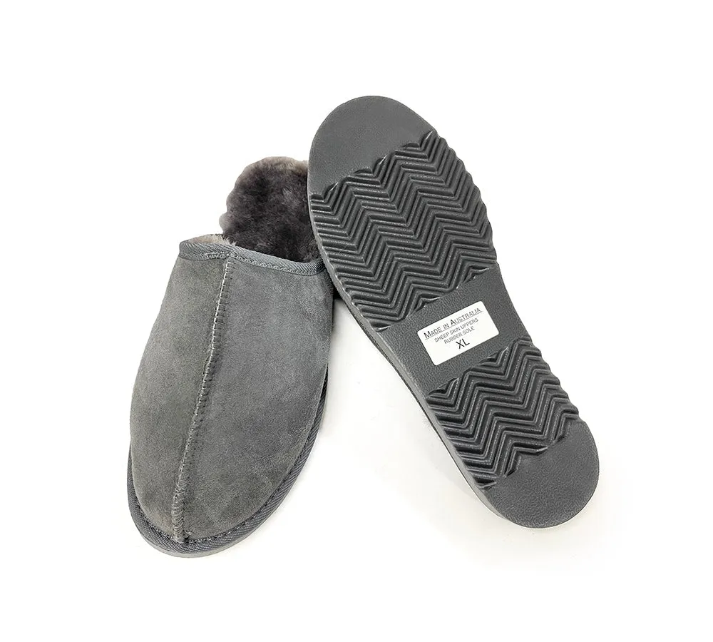 AUSTRALIAN SHEPHERD® UGG Slippers Australian Made Sheepskin Wool 2 Pieces Scuffs