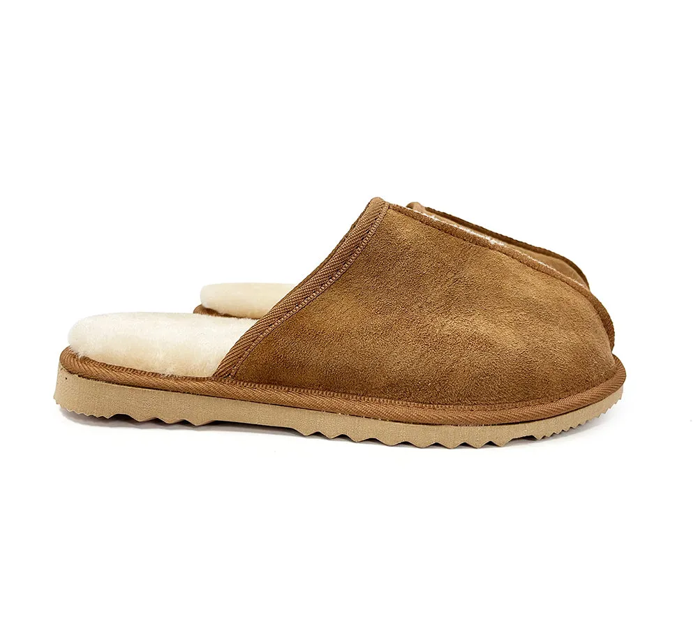 AUSTRALIAN SHEPHERD® UGG Slippers Australian Made Sheepskin Wool 2 Pieces Scuffs