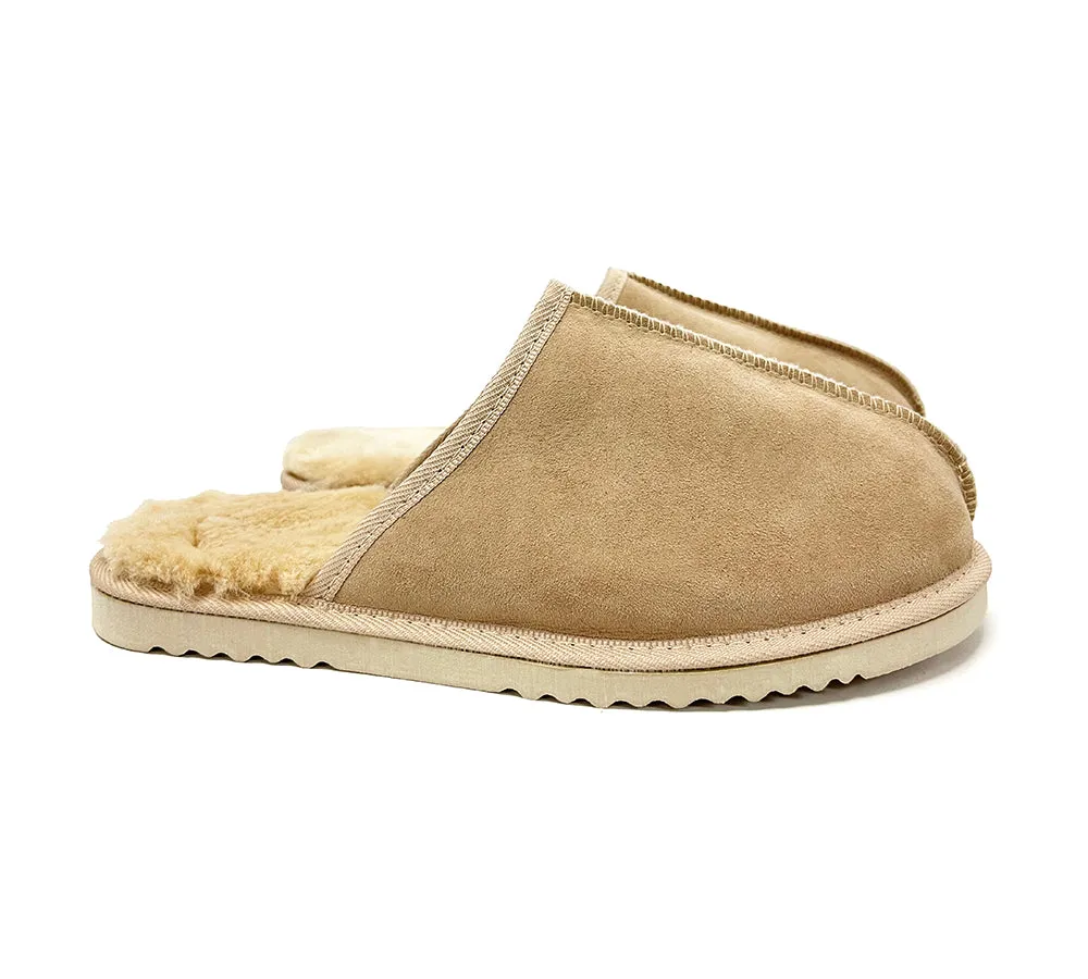 AUSTRALIAN SHEPHERD® UGG Slippers Australian Made Sheepskin Wool 2 Pieces Scuffs