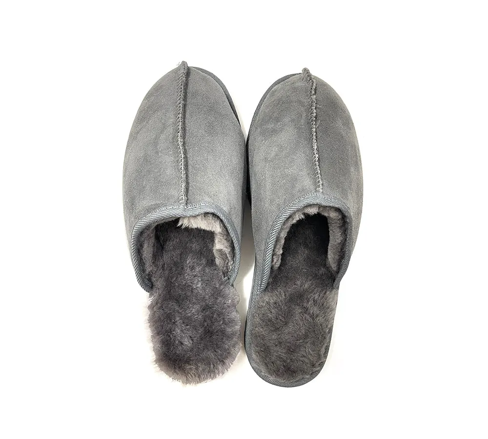 AUSTRALIAN SHEPHERD® UGG Slippers Australian Made Sheepskin Wool 2 Pieces Scuffs