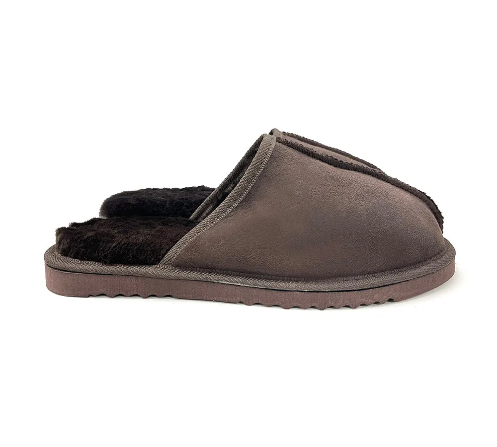 AUSTRALIAN SHEPHERD® UGG Slippers Australian Made Sheepskin Wool 2 Pieces Scuffs