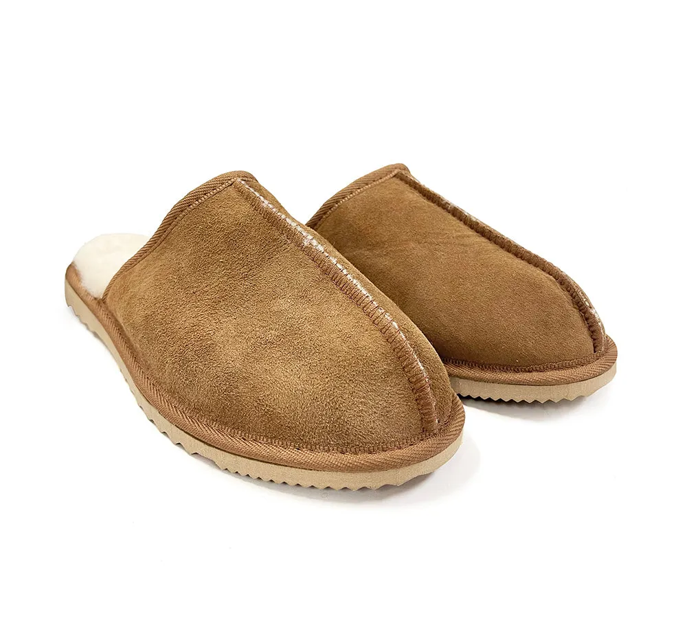 AUSTRALIAN SHEPHERD® UGG Slippers Australian Made Sheepskin Wool 2 Pieces Scuffs
