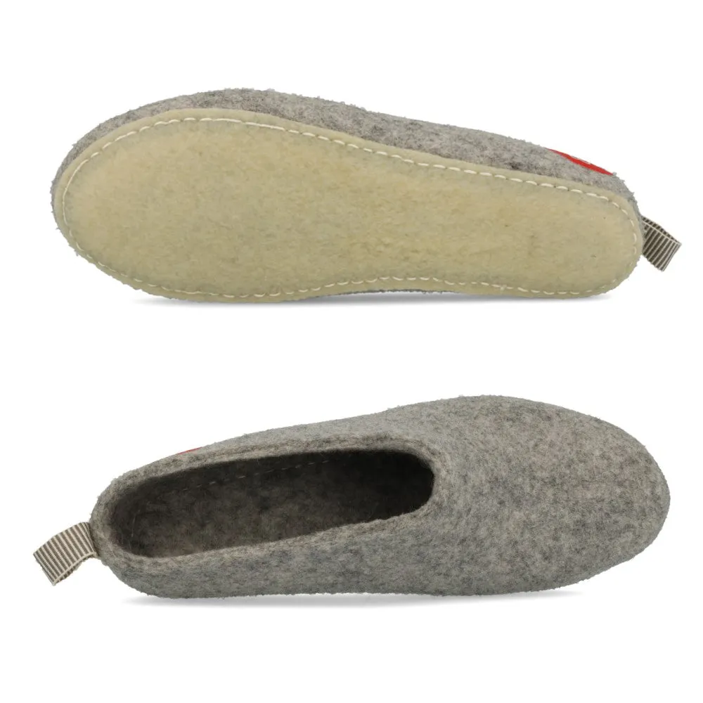 Baabuk Gus Filzpantoffel Slippers Light Grey