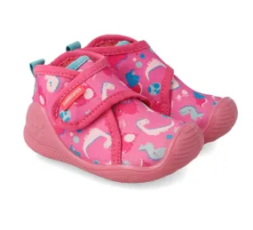 BIOMECANICS Cotton Slippers Pink Dinos