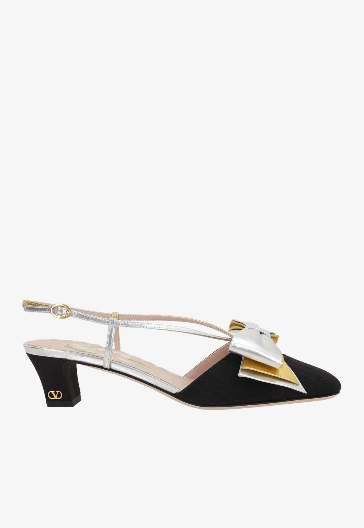 Bowow 45 Moiré Slingback Pumps