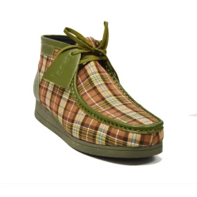British Walkers New Castle 2 Wallabee Boots Men's Plaid Suede and Leather