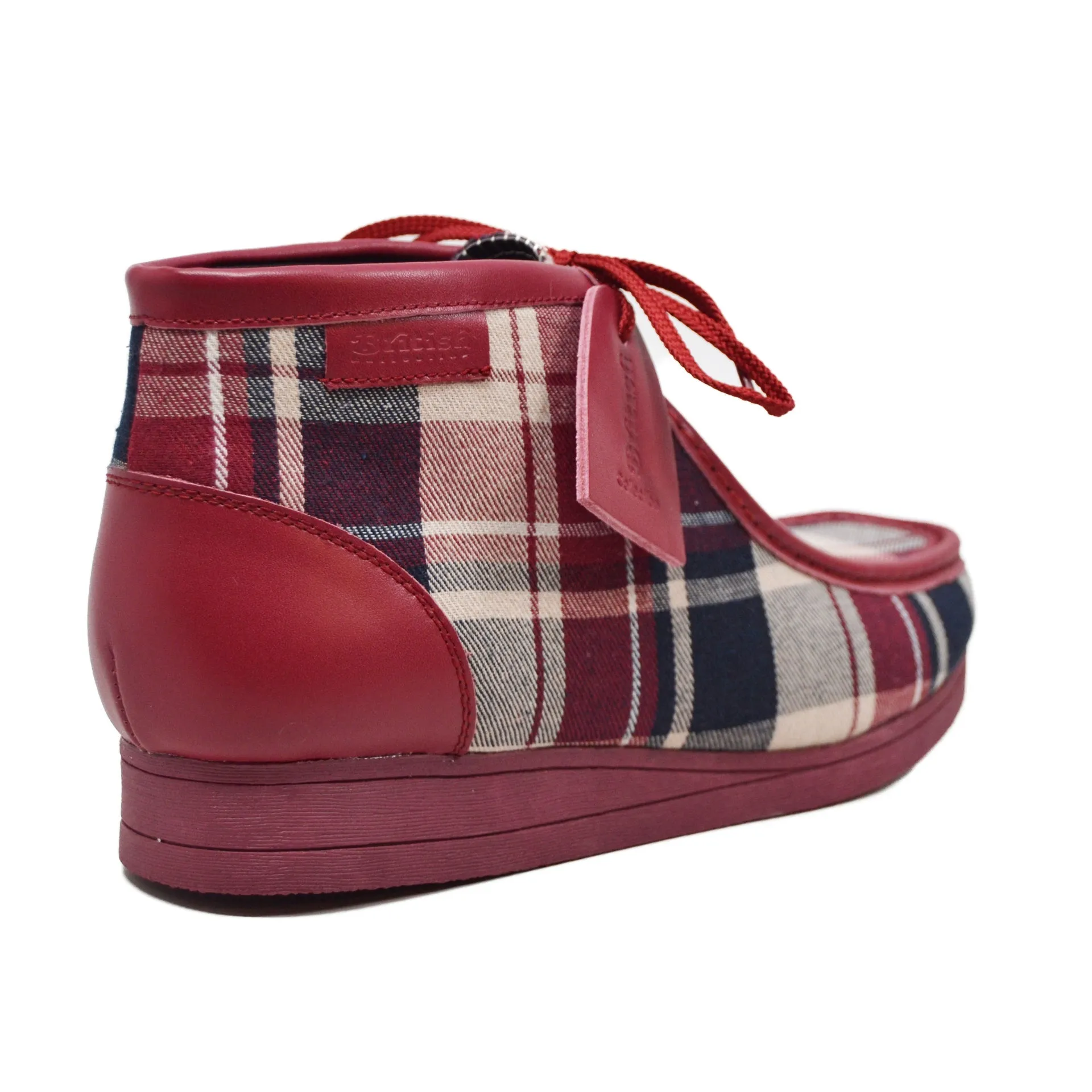 British Walkers New Castle 2 Wallabee Boots Men's Plaid Suede and Leather