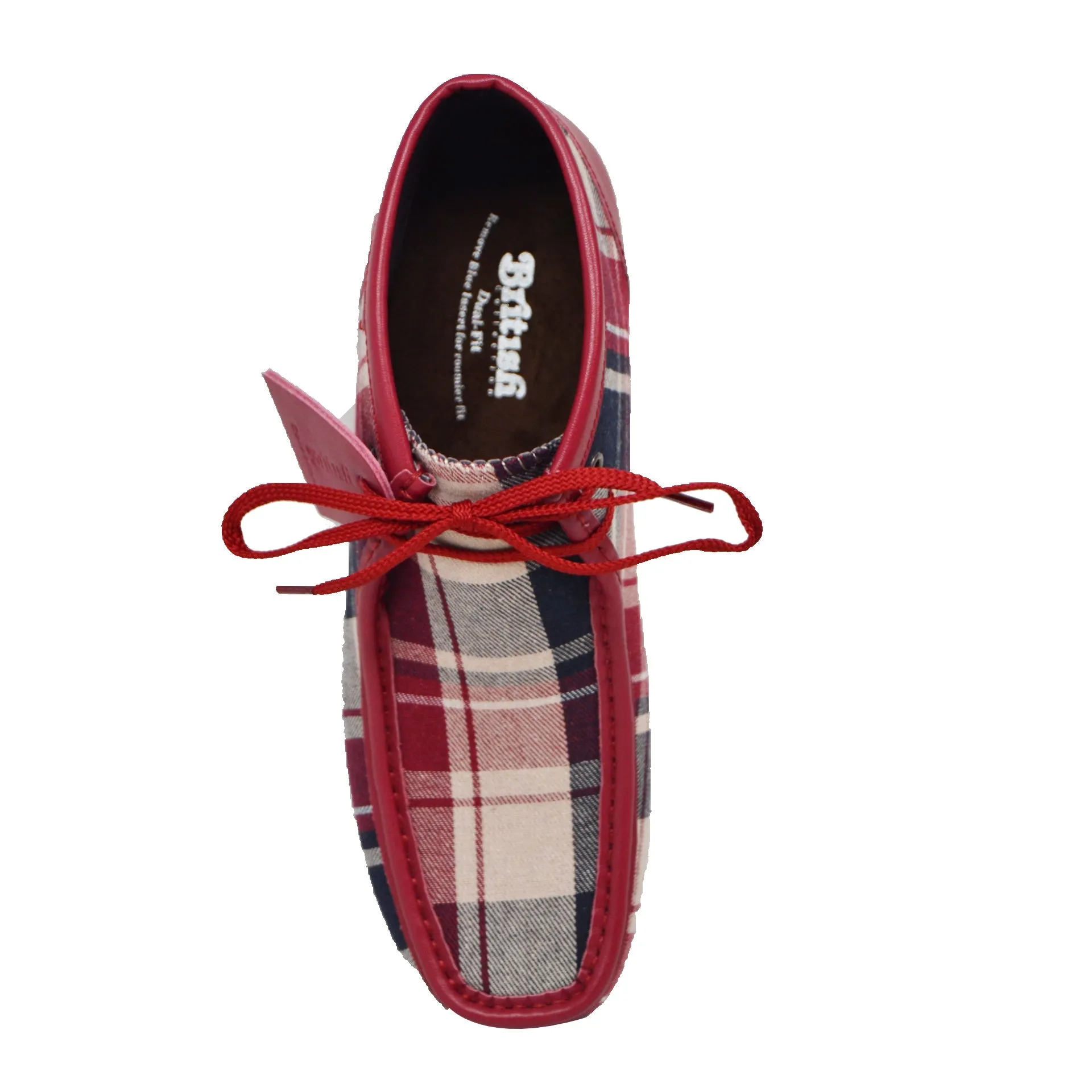 British Walkers New Castle 2 Wallabee Boots Men's Plaid Suede and Leather