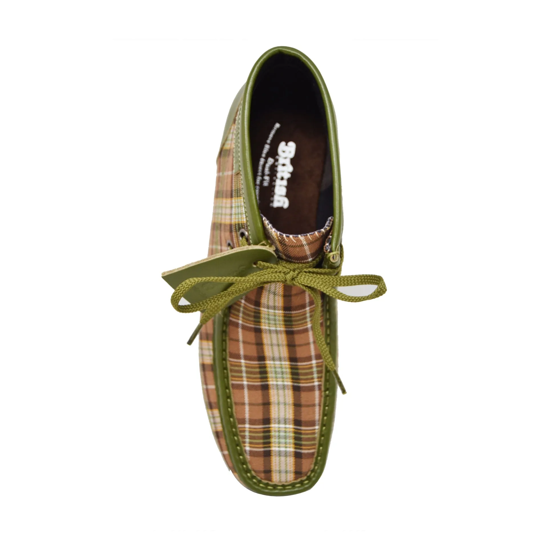 British Walkers New Castle 2 Wallabee Boots Men's Plaid Suede and Leather