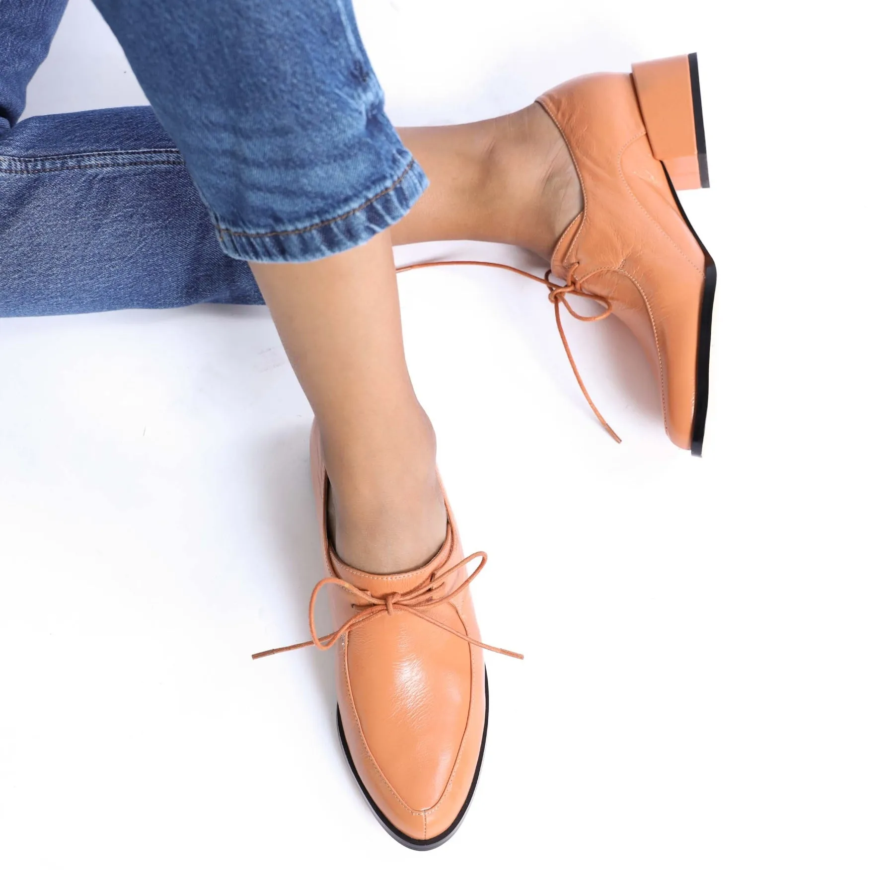 CASI LEATHER DERBY LOAFERS