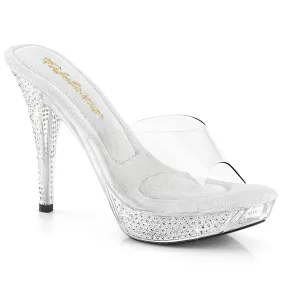 ELEGANT-401 Fabulicious 4 1/2" Elegant Clear Sexy Shoes (Posing Shoes)