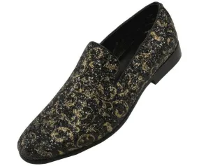 Erin Gold Paisley Glitter Women’s Smoking Slippers