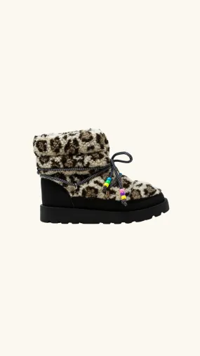 FUR SNOW BOOTS LEOPARD