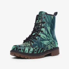 Green Fauna Vegan Leather Boots