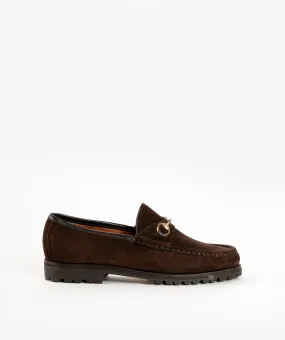 Gucci Horsebite Brown Loafers with Rubber Soles