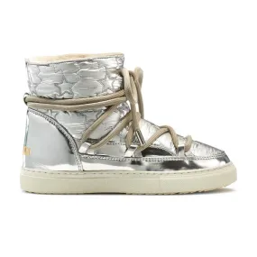 Inuikii Bomber Star Sneaker Boot- Silver