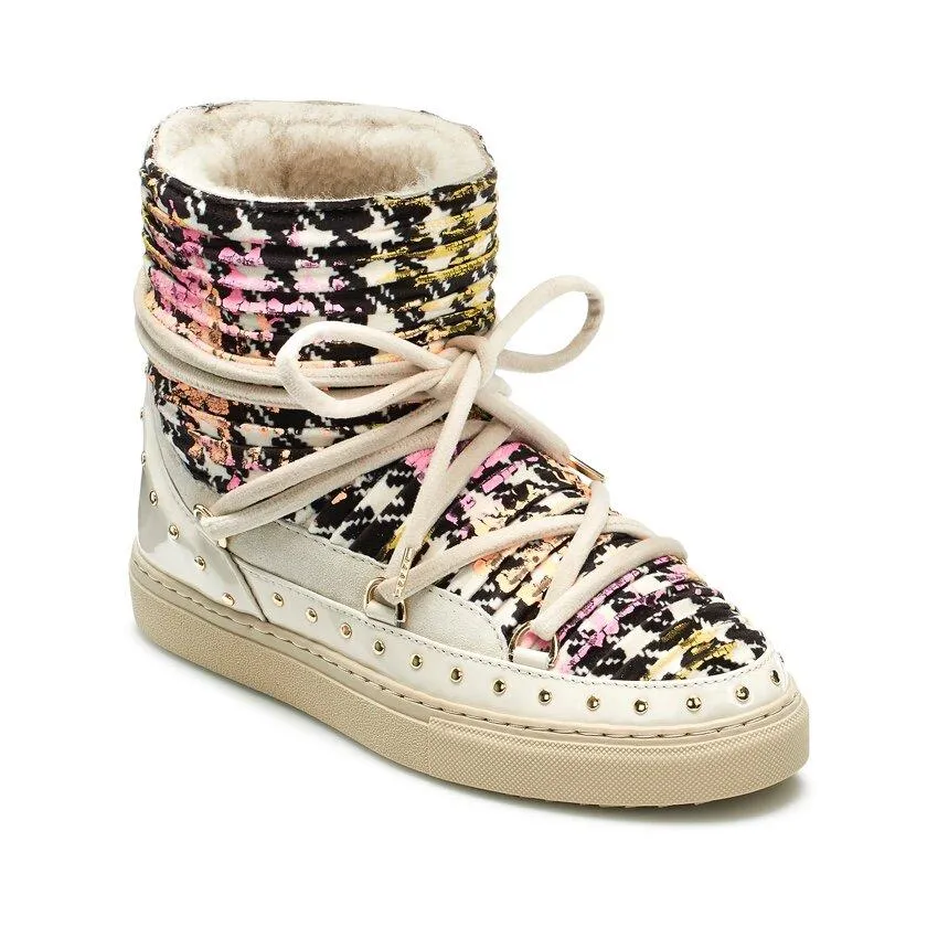 Inuikii Pull Punk Sneaker Boot- Cream