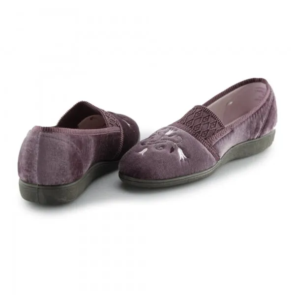 Ladies Slipper by Sleepers Inez in Heather LS792M