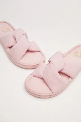 Light Pink Open Toed Slippers