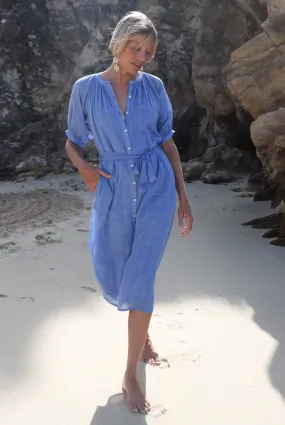 Maia Dress Provence Blue