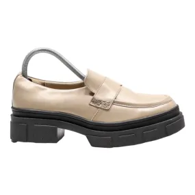 M&S Loafers Platform Shoes Beige Synthetic Womens UK 6
