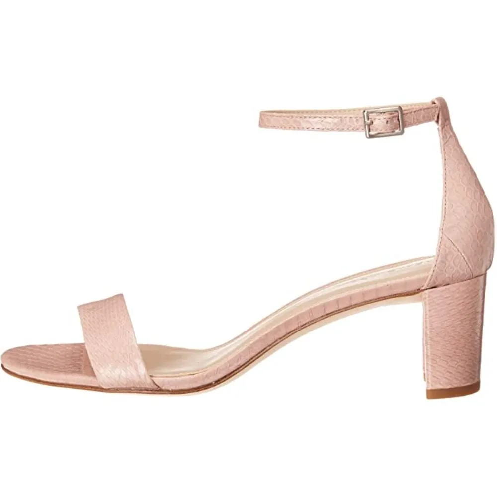 Monroe Snake Rose Leather Pelle Moda Sandals