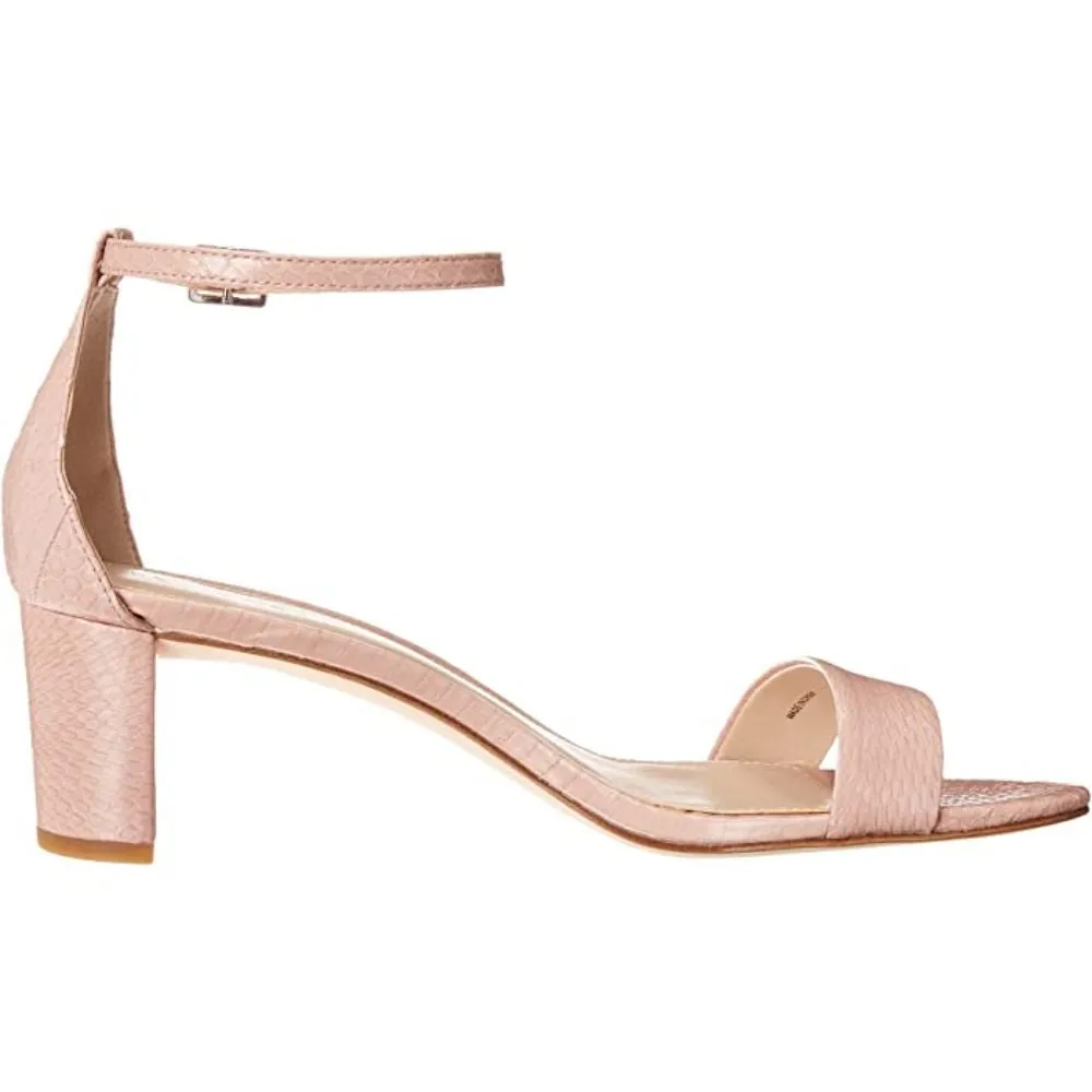 Monroe Snake Rose Leather Pelle Moda Sandals