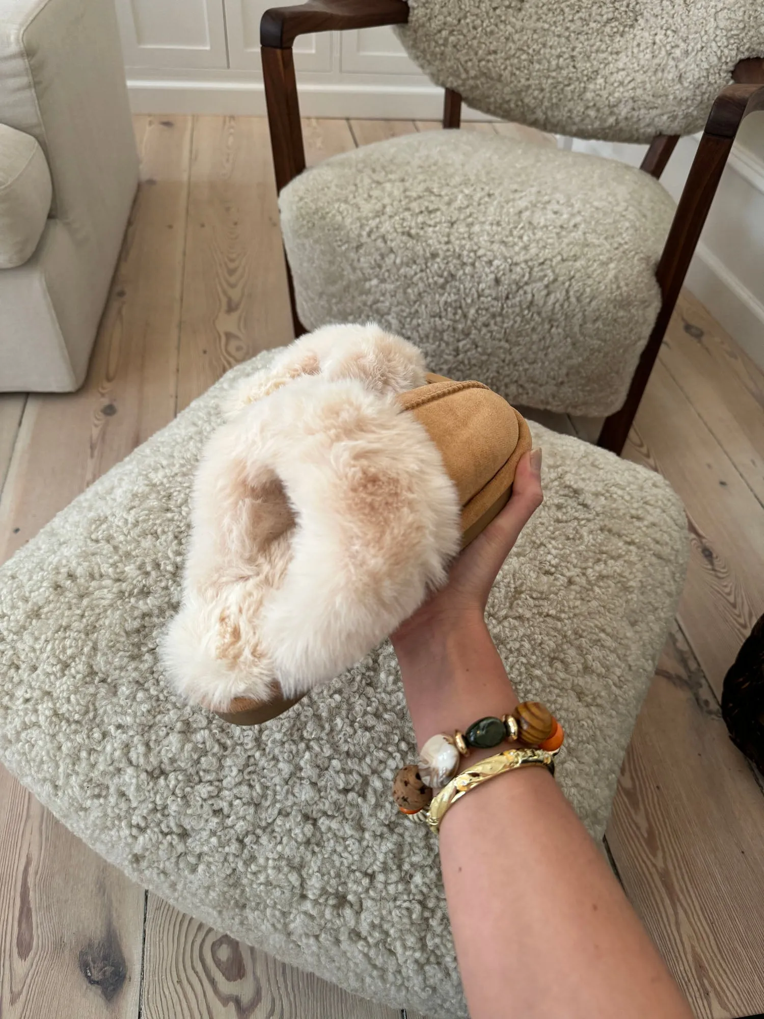 Moroni slippers - light brown