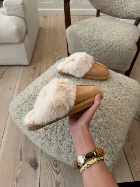 Moroni slippers - light brown