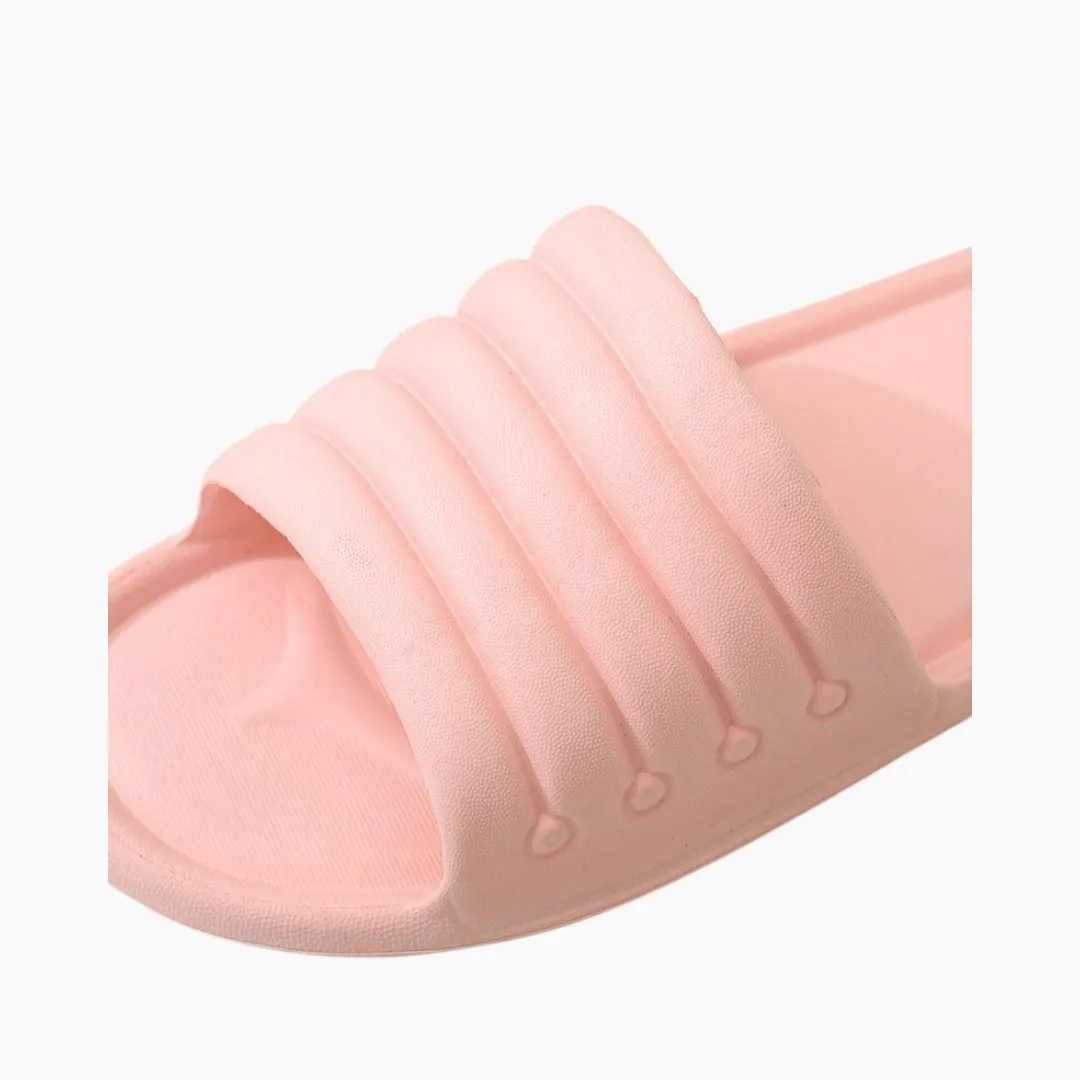 Non-Slip Sole, Round Toe : Indoor Slippers for Women