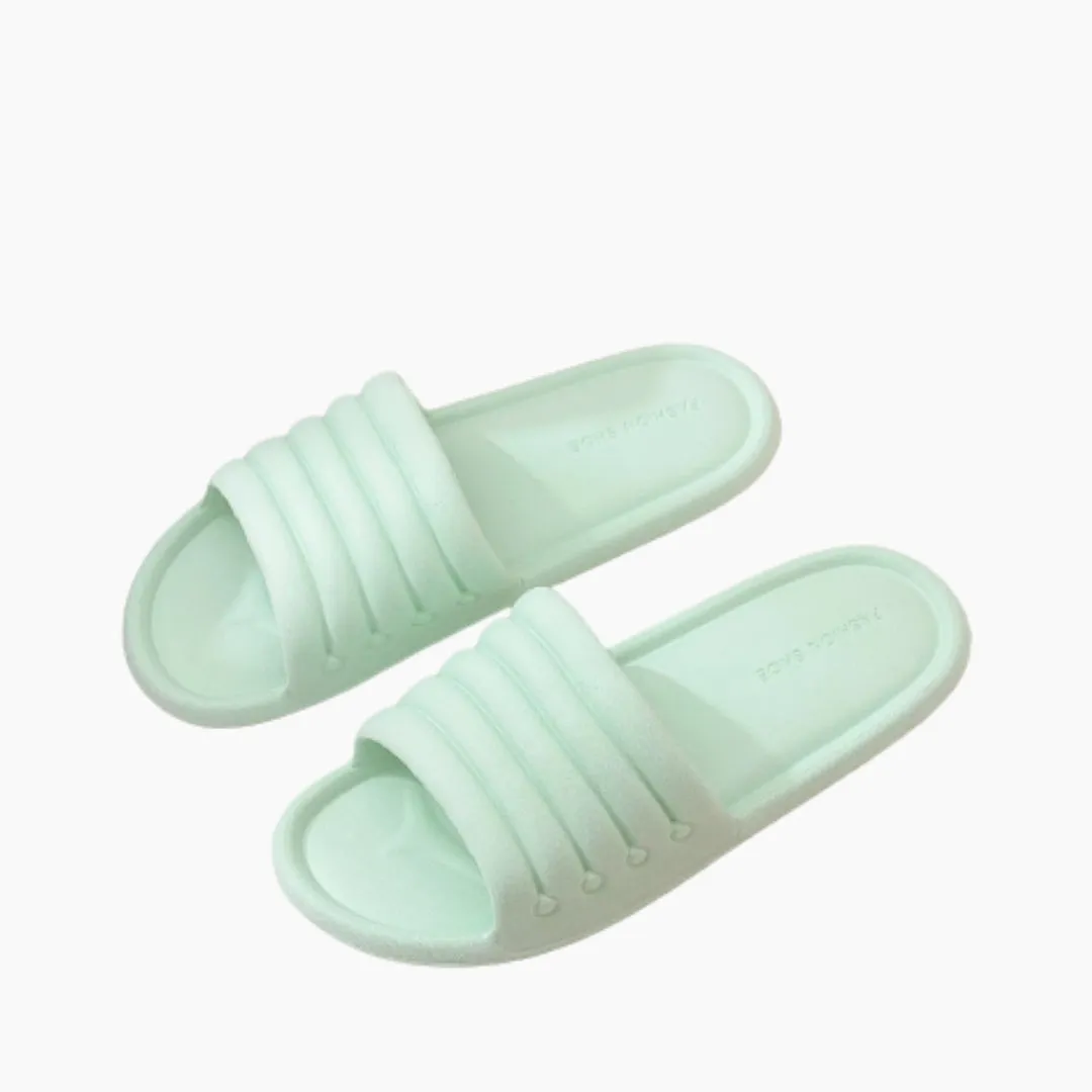 Non-Slip Sole, Round Toe : Indoor Slippers for Women